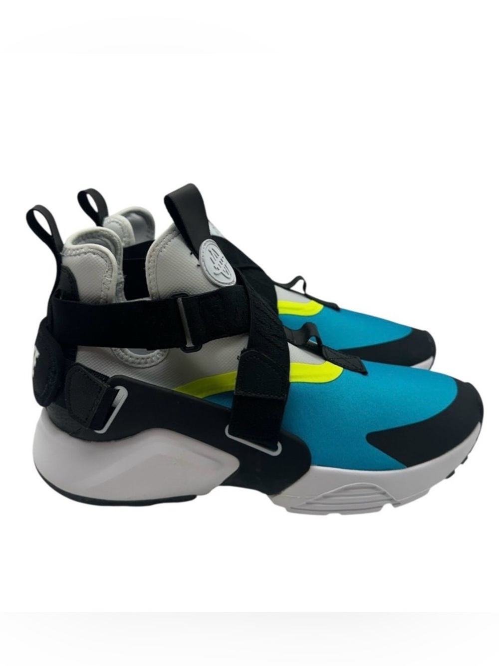 Nike Huarache Sneakers Youth 6Y Blue Black Volt Strap